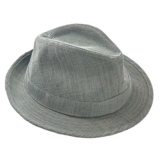 Dorfman Pacific Co Hat DPC Olive Green Fedora Matching Band Cotton Size L - Picture 2 of 7